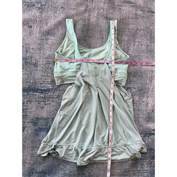 Lululemon Run Times Athletic Tank Top In Heathered Toothpaste (Mint) Size 8 - Picture 4 of 6